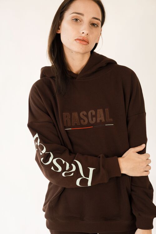 Hoodie Rascal - Oversize  - PREMIUM LINE -  brown