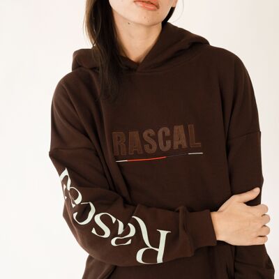 Sudadera con capucha Rascal - Oversize - PREMIUM LINE - marrón