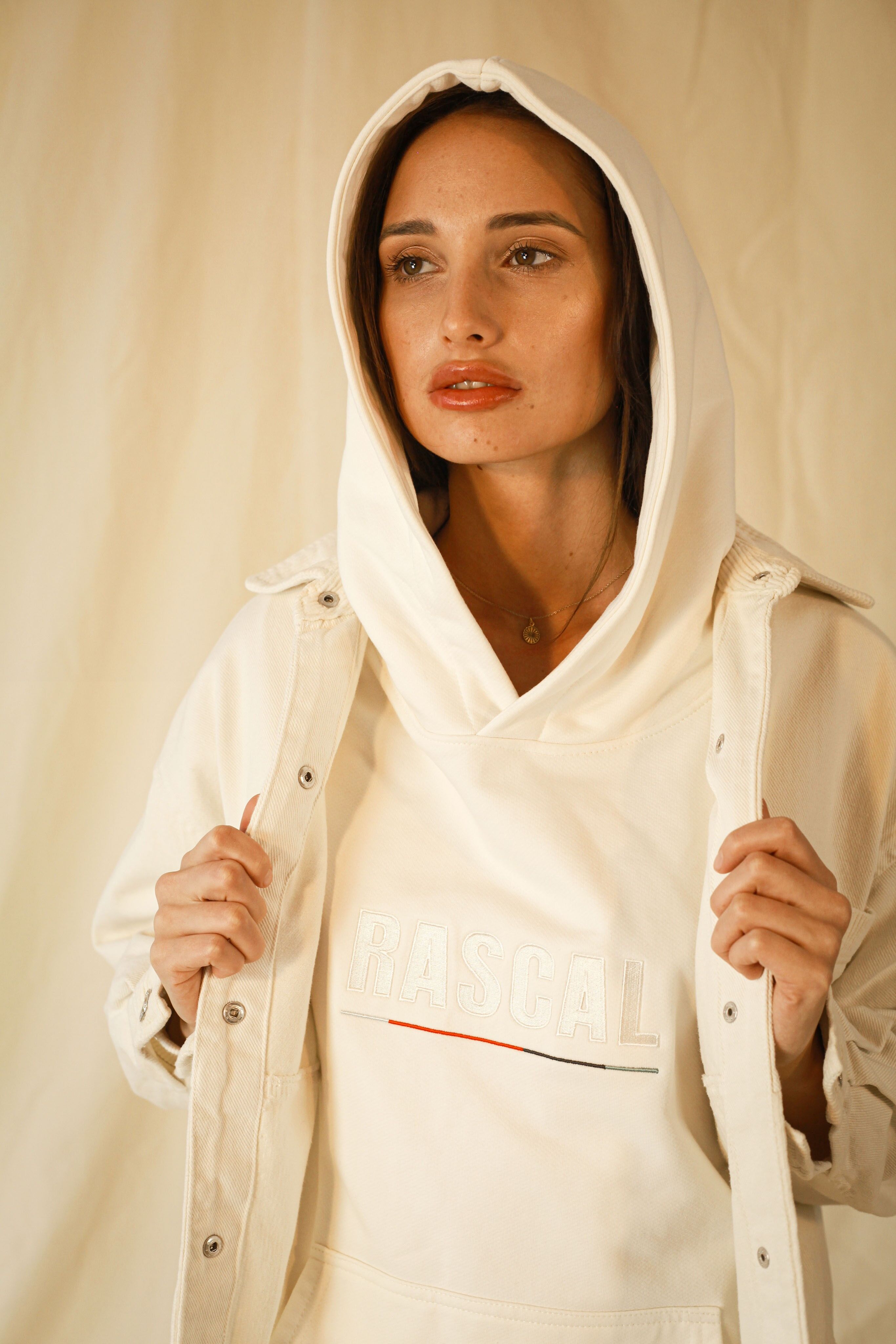 Achat Sweat capuche Rascal Oversize PREMIUM LINE blanc