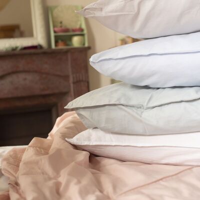 "Rose Petal" Pillowcase 65x65 in 100% Organic Cotton Percale