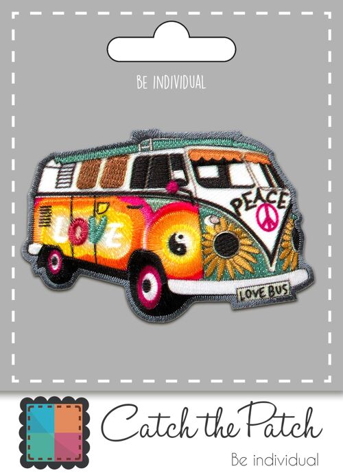 Hippie Bus Bully Love Peace Auto-A1512