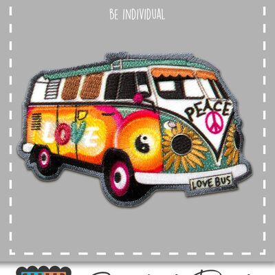 Hippie Bus Bully Love Peace Auto-A1512