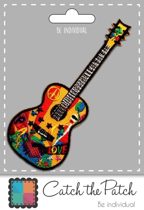 Gitarre Peace Frieden Hippie-A0199Guitar