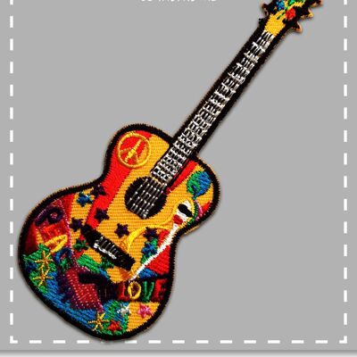 Gitarre Peace Frieden Hippie-A0199Guitar