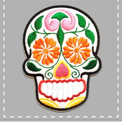 Totenkopf Skelett-A0831flowerskull