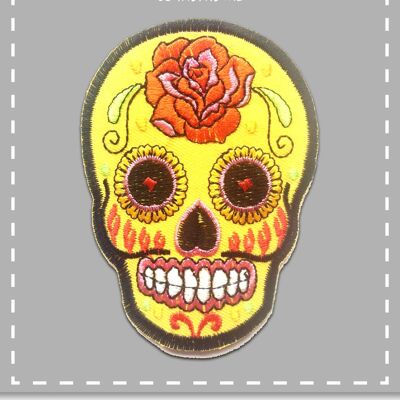 Totenkopf Skelett-A0842yellowroseskull