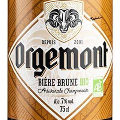 Bière Orgemont brune bio 75 cl
