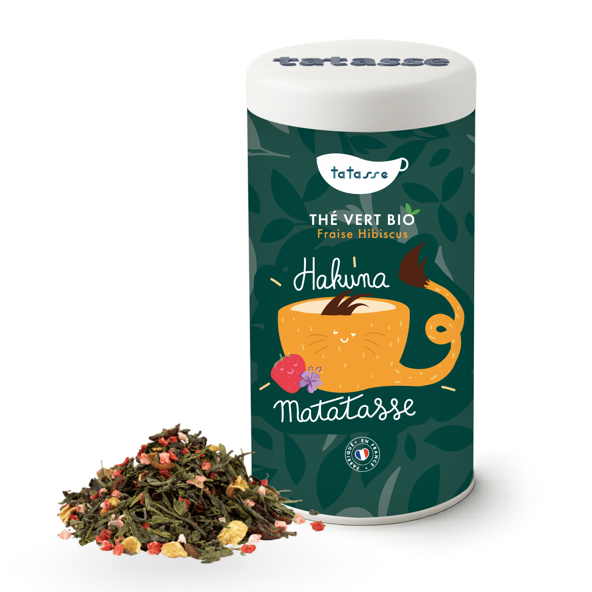 Organic green tea with strawberry and hibiscus – a fruity and refreshing infusion – Hakuna Matatasse