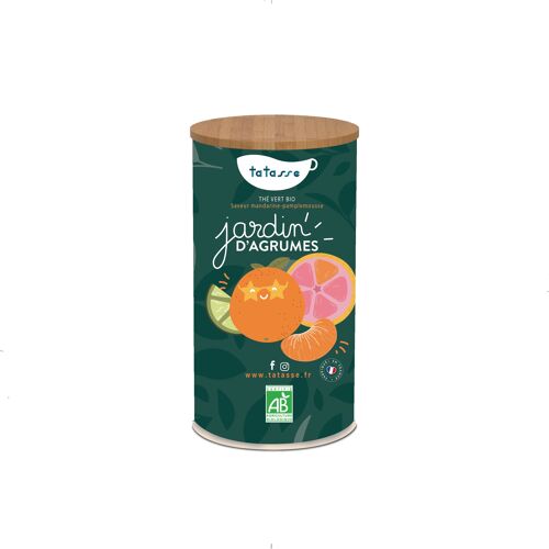 Jardin d’Agrumes - Thé vert bio saveur mandarine-pamplemousse