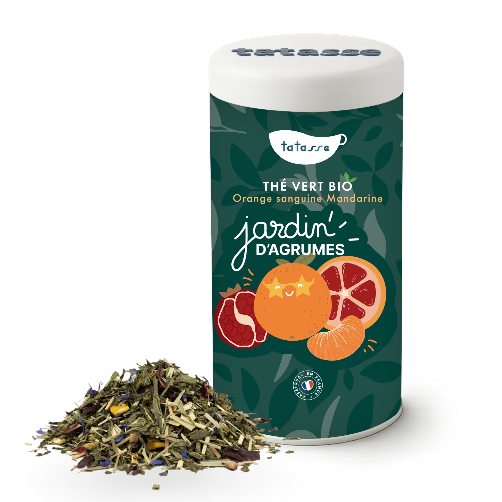 Organic citrus green tea – blood orange, pomegranate & mandarin – Citrus Garden