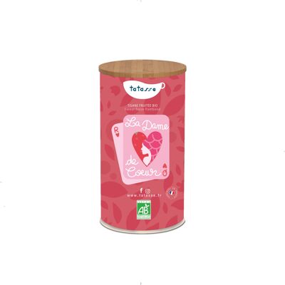 La Dame de Cœur - Organic fruity herbal tea with mint and raspberry flavor