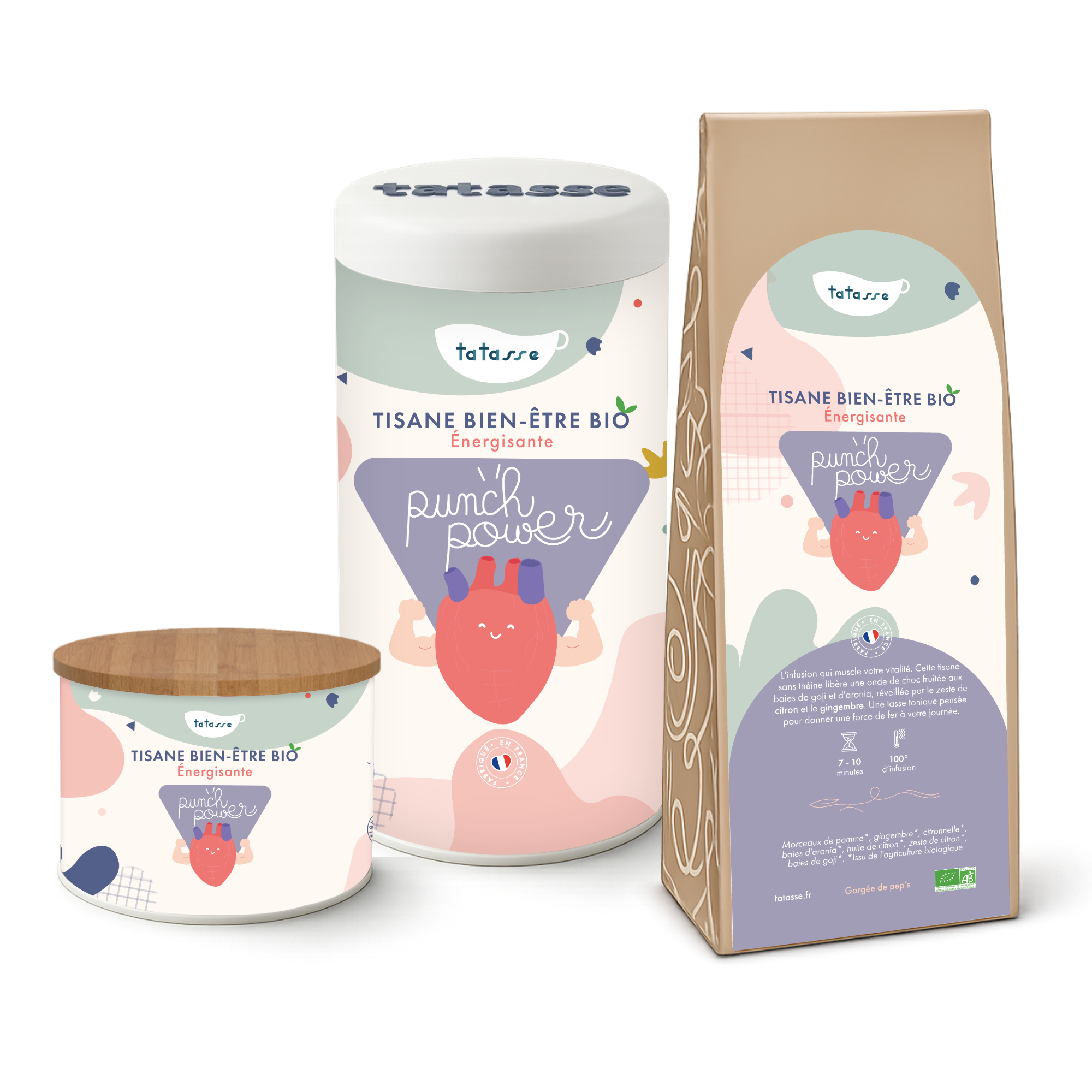 Infusion bio citron gingembre – tisane tonique et épicée – Punch Power