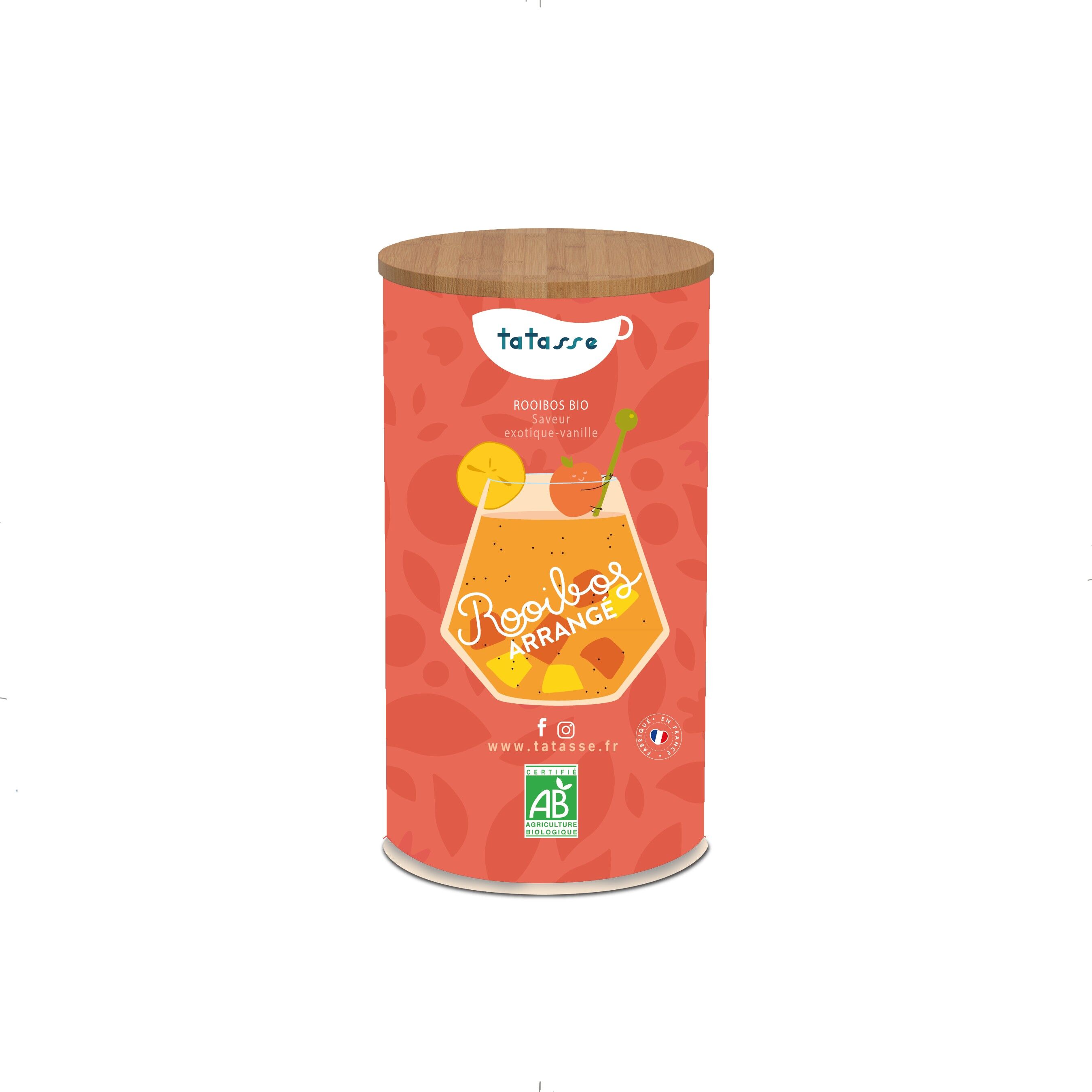 Rooibos arreglados - Ruibarbo Rooibos orgánico - sabor mango