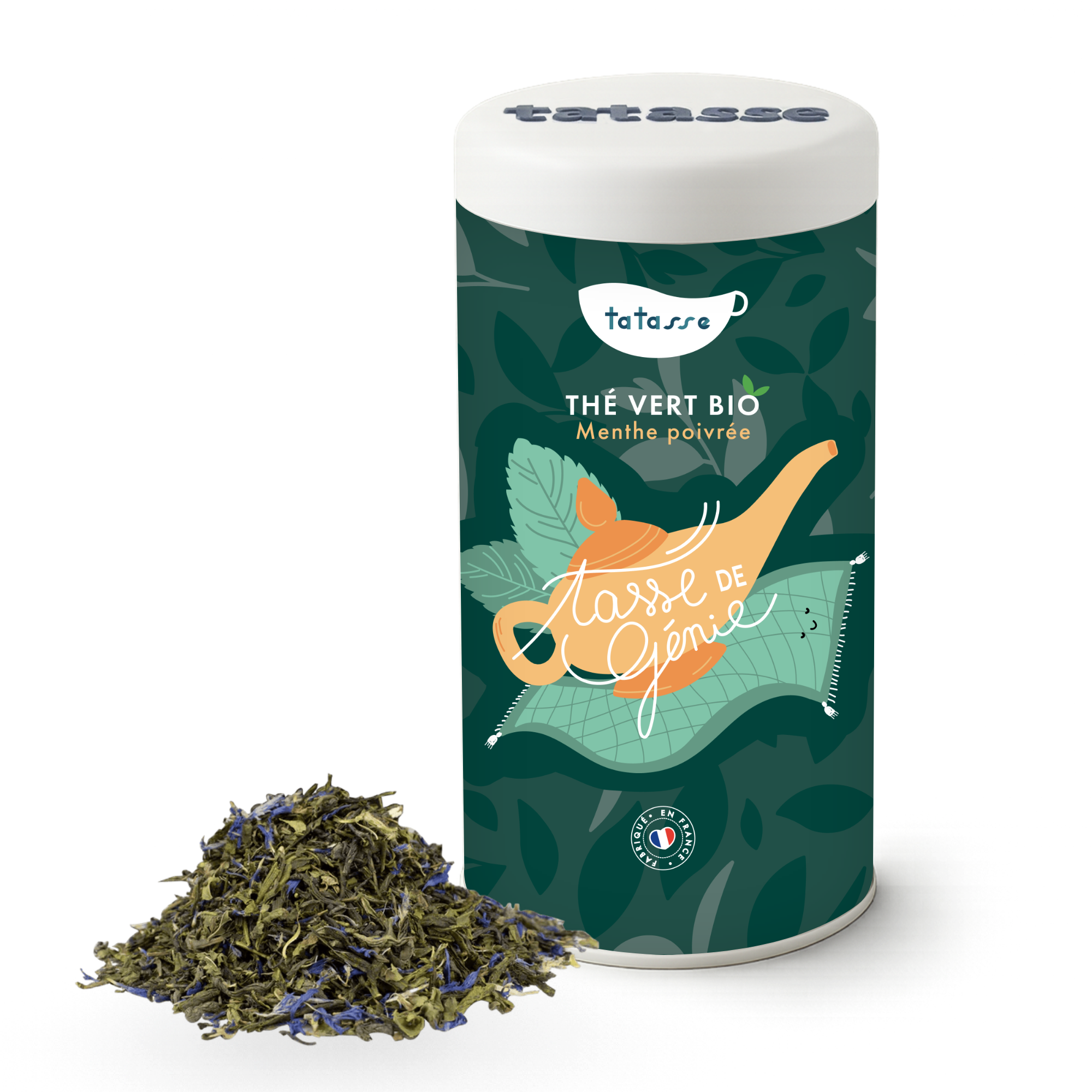 Organic green mint tea – intense mint tea-style infusion – Genius Cup