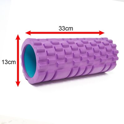 Foam Roller for Muscle Massage, Ultra Lightweight Hollow Core Muscle Roller Purple