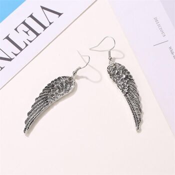 Boucles d'oreilles Ailes d'Ange Métalliques 3