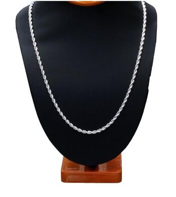 Collier corde - 4*55cm Noir 5