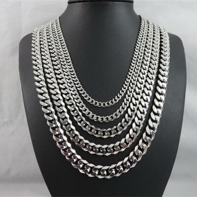 Collier chaîne cubaine Miami - 5mm*55cm - Doré