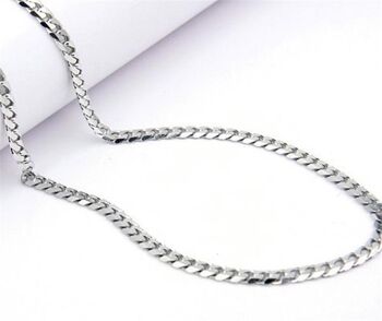 Collier chaîne cubaine Miami - 9mm*55cm - Argent 8