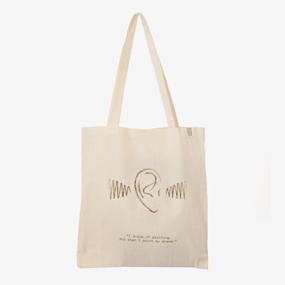 Ear Tote Bag. Artist Quotes Collection