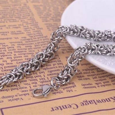 Ring buckle chain bracelet - 8mm*22cm