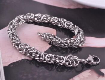 Bracelet chaîne boucle anneau - 7mm*22cm 7