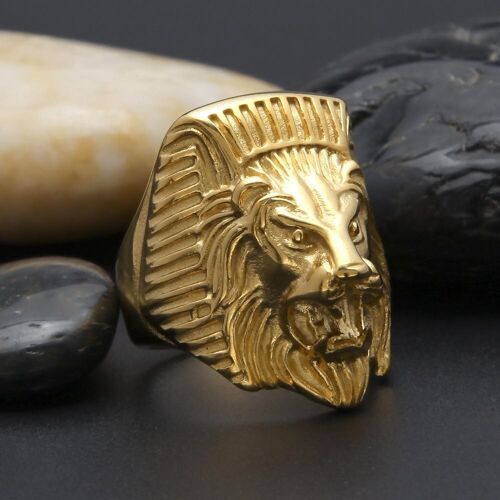 Roaring lion ring