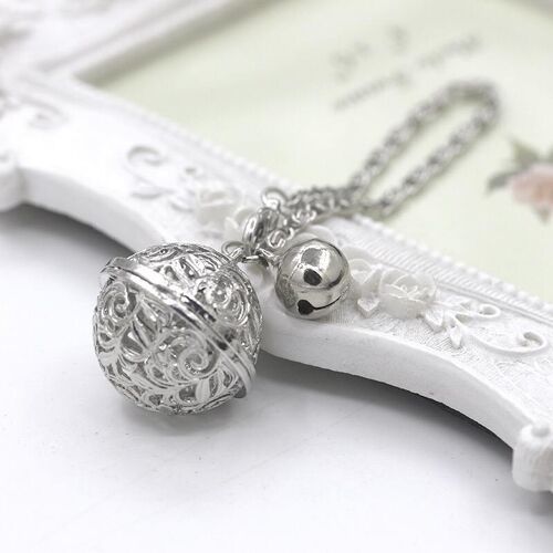 Big and small round bell hang accessory - Silver