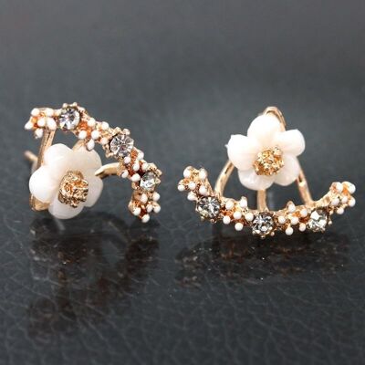 Little daisy stud earrings - Rose Golden