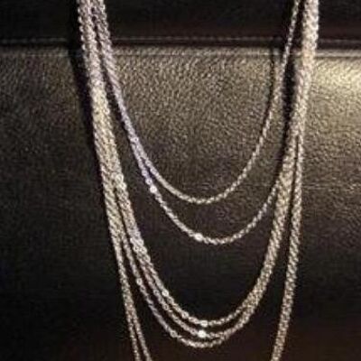 Multi layer chains necklace