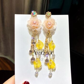 Boucles d'oreilles fleur de fée des fleurs 5