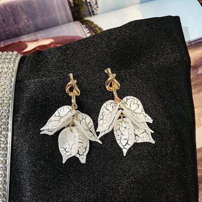 Boucles d'oreilles Forest Leaves Collection - Feuilles torsadées courtes