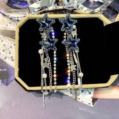 Orecchini Crystal All Stars - Cristallo blu