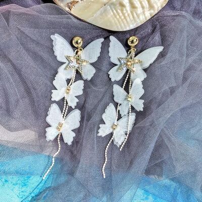 Collezione di orecchini in pizzo con farfalla della Boemia - Stud Butterfly