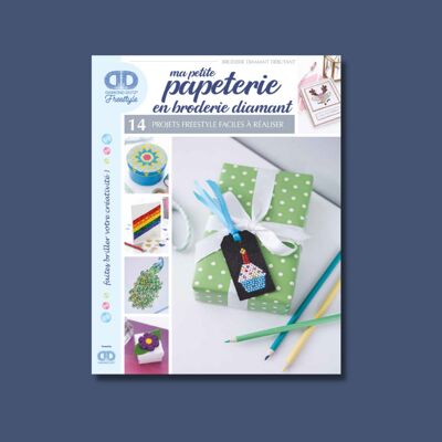 Mein kleines Briefpapier in Rautenstickerei