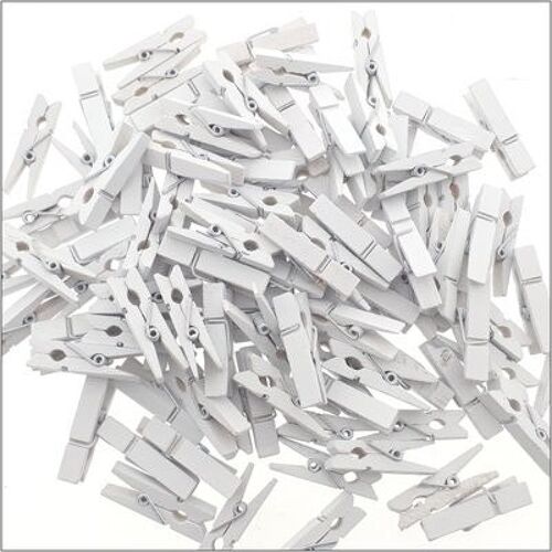 Pegs – white - 35 x 10 mm 100 pcs