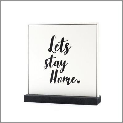 lets stay home - Deco plate