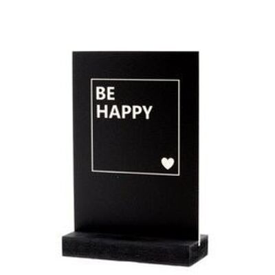 Be happy - Decoplaatje