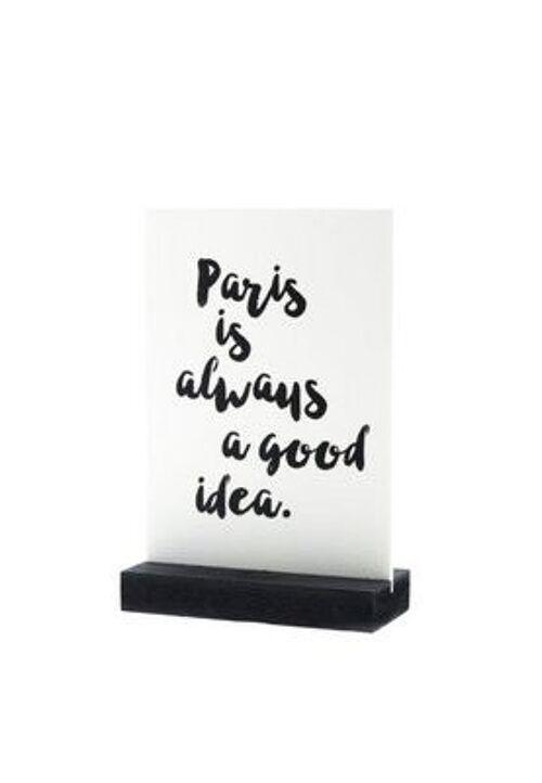 Paris is always - Decoplaatje