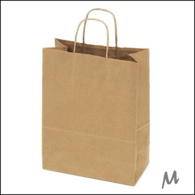 Kraft bag large – Brown (100 pieces)