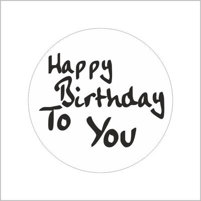 Label - Happy birthday to you-500pcs
