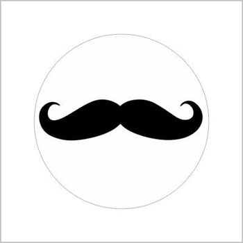 Étiquette - Moustache