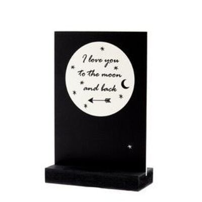 I love you to the moon - Deco plate