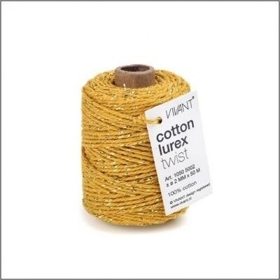 Lurex twist cord - Ocher yellow