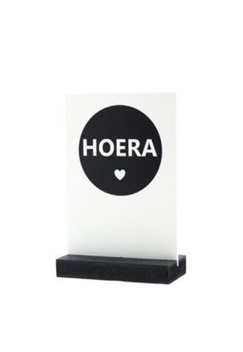 Hoera - Decoplaatje