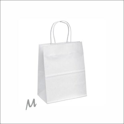 Borsa Kraft mini – Bianca (100 pezzi)