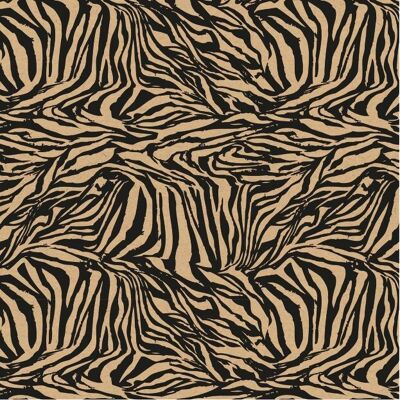 Geschenkpapier – Kraft Zebra – 50 cm x 150 Meter