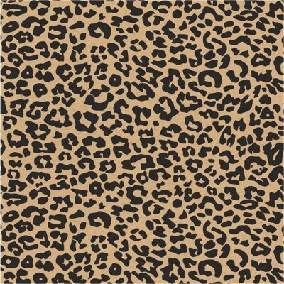 Gift wrapping paper - Kraft Panther - 50cm x 150 meters