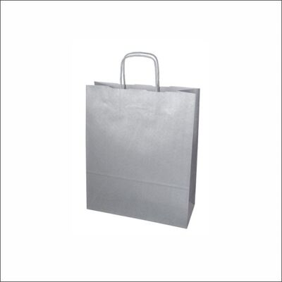 Kraft bag mini – Silver (100 pieces)