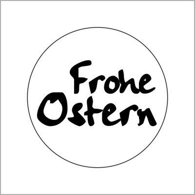 Aufkleber - Frohe Ostern - 500 piezas